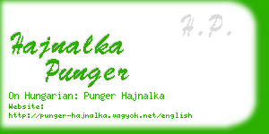 hajnalka punger business card